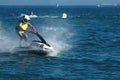 Young man on jet ski Royalty Free Stock Photo