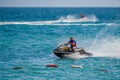 Young Man on Jet Ski Royalty Free Stock Photo