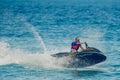 Young Man on Jet Ski Royalty Free Stock Photo