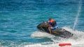 Young Man on Jet Ski Royalty Free Stock Photo