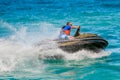 Young Man on Jet Ski Royalty Free Stock Photo