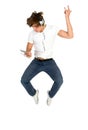 Young man jumping Royalty Free Stock Photo