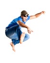 Young man jumping Royalty Free Stock Photo