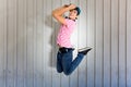 Young man jumping Royalty Free Stock Photo