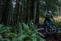 Young man on mountain bike