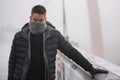 Young man outdoor in winter fashion