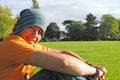 Young man at the park