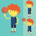 Young man playing basketball Royalty Free Stock Photo