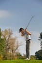 Young man playing golf Royalty Free Stock Photo