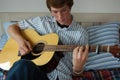 Young Man Playing Guitar Royalty Free Stock Photo