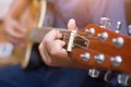 Young man playing guitar Royalty Free Stock Photo