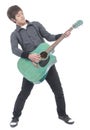 Young man playing guitar Royalty Free Stock Photo