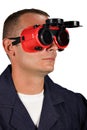 Young man in protective clothing Royalty Free Stock Photo