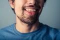 Young man pulling faces Royalty Free Stock Photo