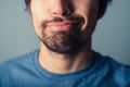 Young man pulling faces Royalty Free Stock Photo