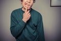 Young man pulling silly faces Royalty Free Stock Photo