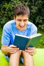 Young Man read a Book Royalty Free Stock Photo