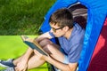 Young Man read a Book Royalty Free Stock Photo