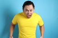 Young Man Shouting, Anger Gesture Royalty Free Stock Photo