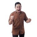 Young Man Shouting, Anger Gesture