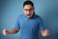 Young Man Shouting, Anger Gesture