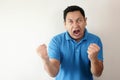 Young Man Shouting, Anger Gesture