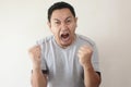 Young Man Shouting, Anger Gesture Royalty Free Stock Photo