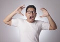 Young Man Shouting, Anger Gesture Royalty Free Stock Photo