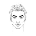 Young man sketch Royalty Free Stock Photo