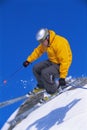 Young man skiing Royalty Free Stock Photo