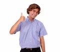 Young man smiling and showing you ok sign Royalty Free Stock Photo