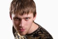 Young man staring Royalty Free Stock Photo