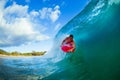 Young man surfing Royalty Free Stock Photo