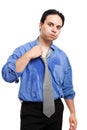 Young man sweating Royalty Free Stock Photo