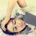 Young Man with Tablet Royalty Free Stock Photo