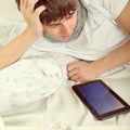 Young Man with Tablet Royalty Free Stock Photo