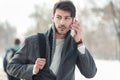 Young man talking on cell phone Royalty Free Stock Photo