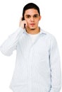 Young Man Talking On Phone Royalty Free Stock Photo