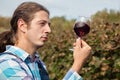 Young Man Tasting Wine Royalty Free Stock Photo