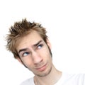 Young man thinking Royalty Free Stock Photo