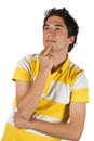 Young man thinking Royalty Free Stock Photo