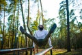 Young man Trying To Do Sport During Coronavirus Crises Despairing Of The World