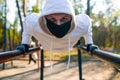 Young man Trying To Do Sport During Coronavirus Crises Despairing Of The World