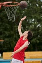 A young man in a vibrant Royalty Free Stock Photo