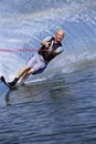 A young man water skiing Royalty Free Stock Photo