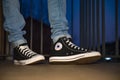 Young man wearing brand new Converse Chuck Taylor