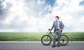 Young man wearing business suit and tie Royalty Free Stock Photo