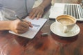 Young man writing notes Royalty Free Stock Photo