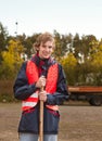 Young manual worker Royalty Free Stock Photo