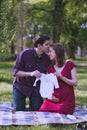 Young married couple expecting a baby soon Royalty Free Stock Photo